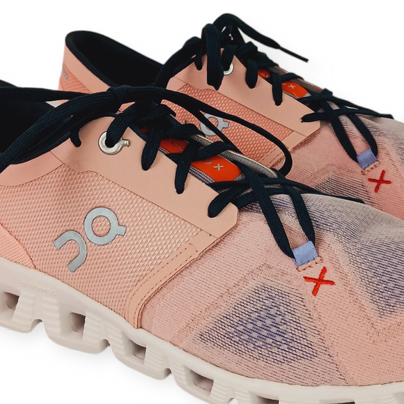 On Running Women's Athletic Shoes in Pink and Black - Picture 3 of 10